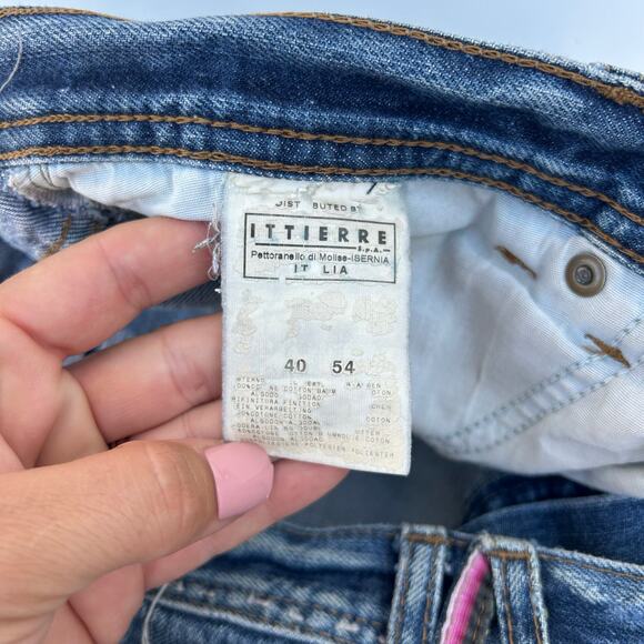 Vintage Roberto Cavalli Unisex Women’s Distressed Jeans Ripped Designer Denim 8 - Picture 10 of 16